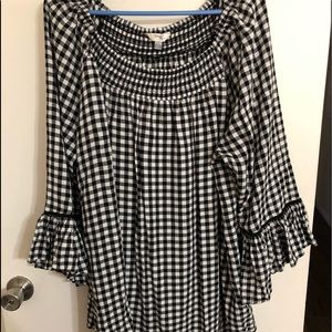 Terra and Sky checkered top